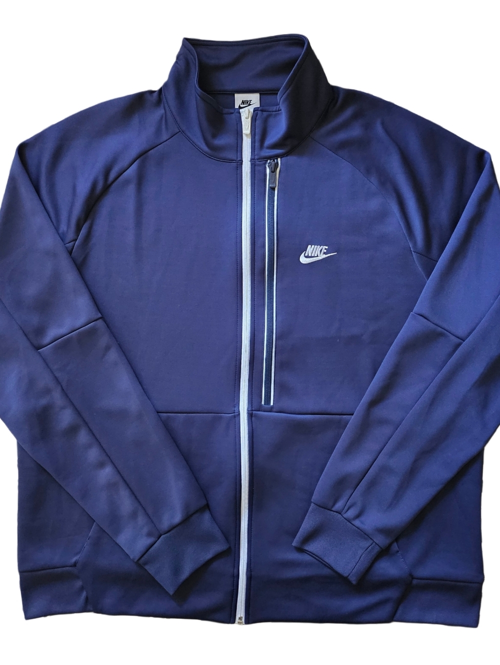 Nike Jacket N98 Mens XXL Tribute Track Full Zip Up Blue Training Athletic XXLRG
